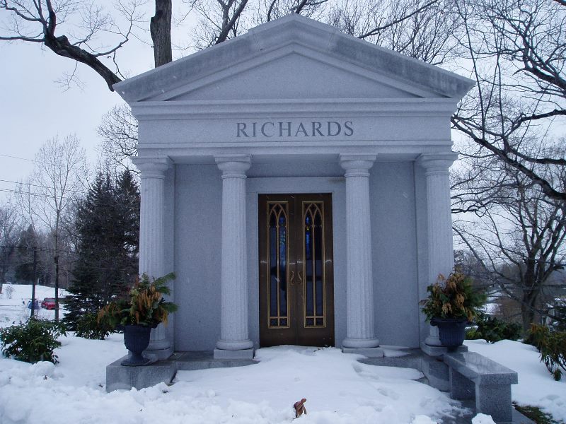 Mausoleum with Snow
